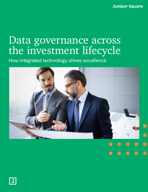 Data governance across the investment lifecycle