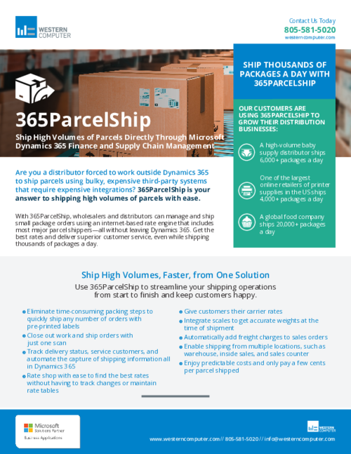 365ParcelShip by Western Computer