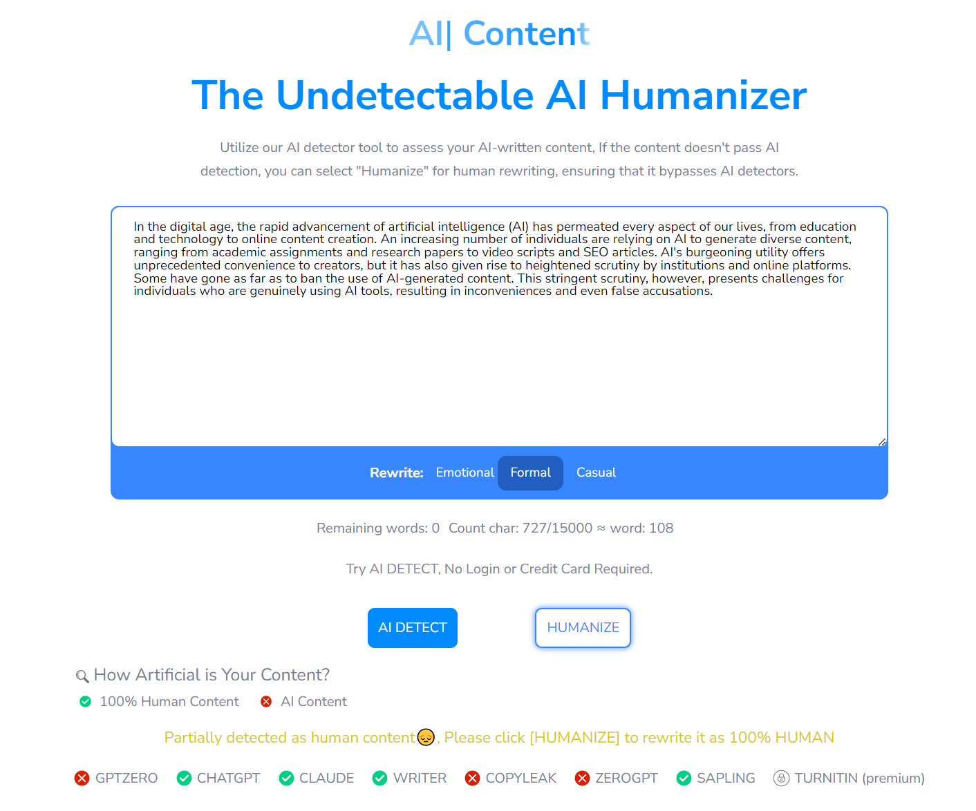 AI Undetect screenshot 1