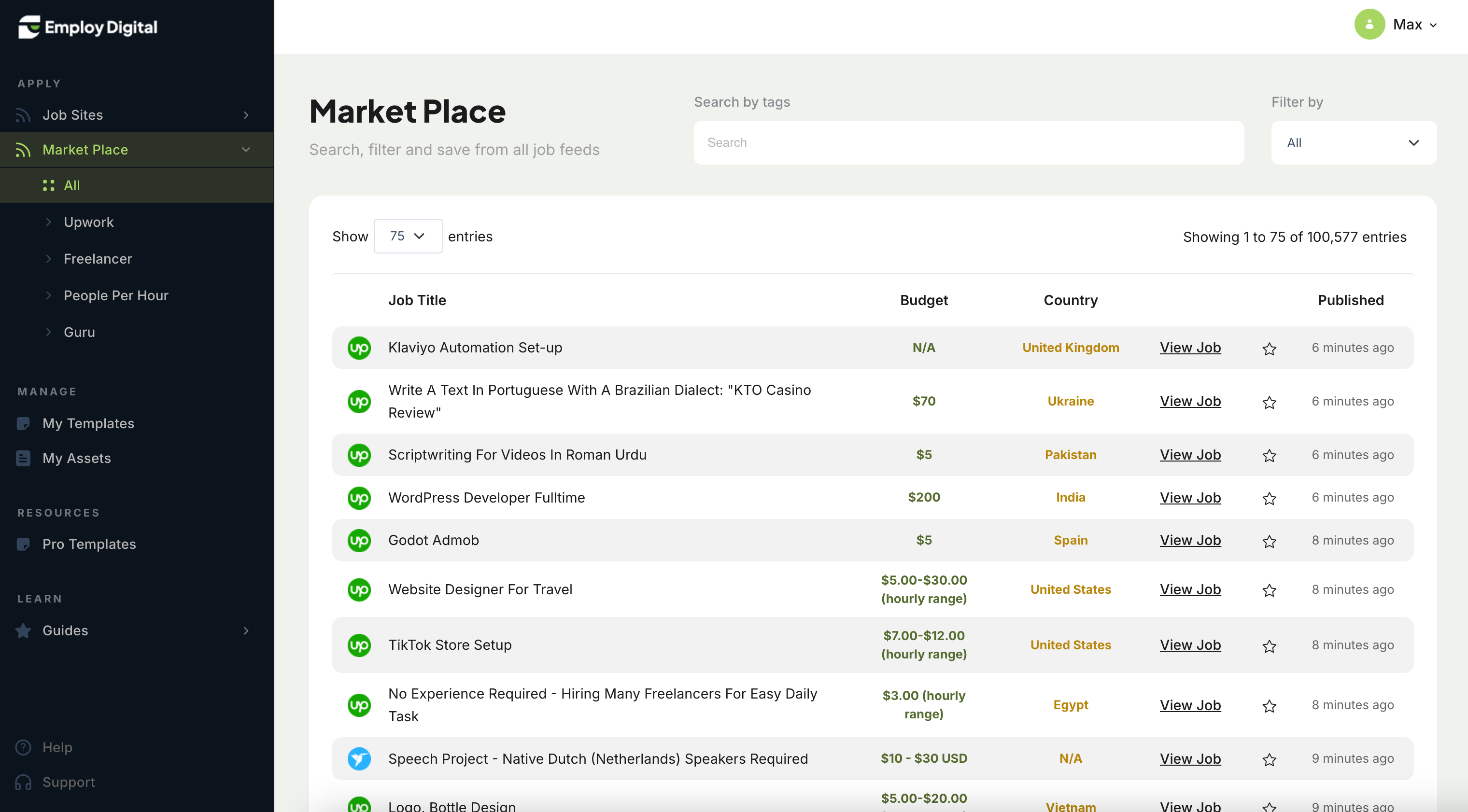 Employ Digital screenshot