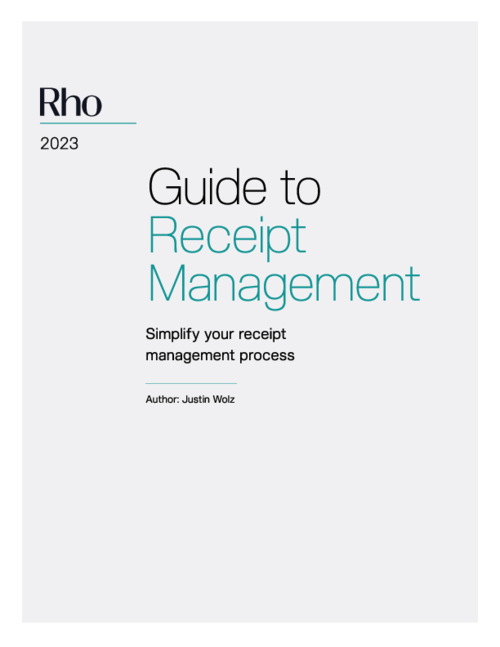 Rho's 2024 Guide: Receipt Management