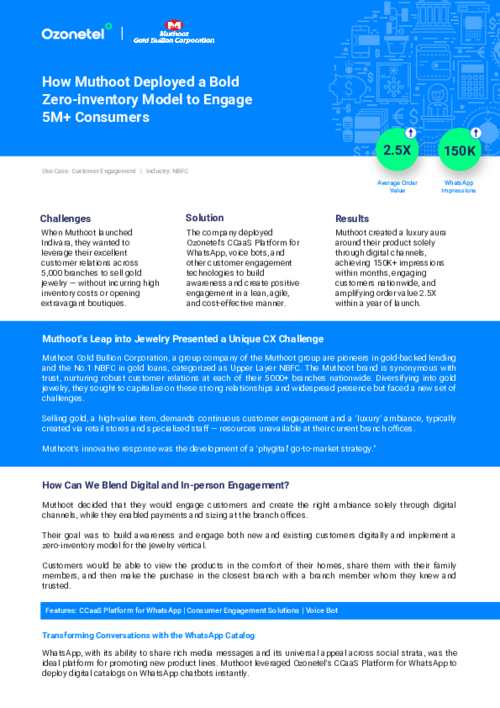 Muthoot Gold - Customer Story