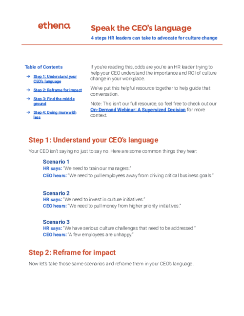 Speak the CEO's Language