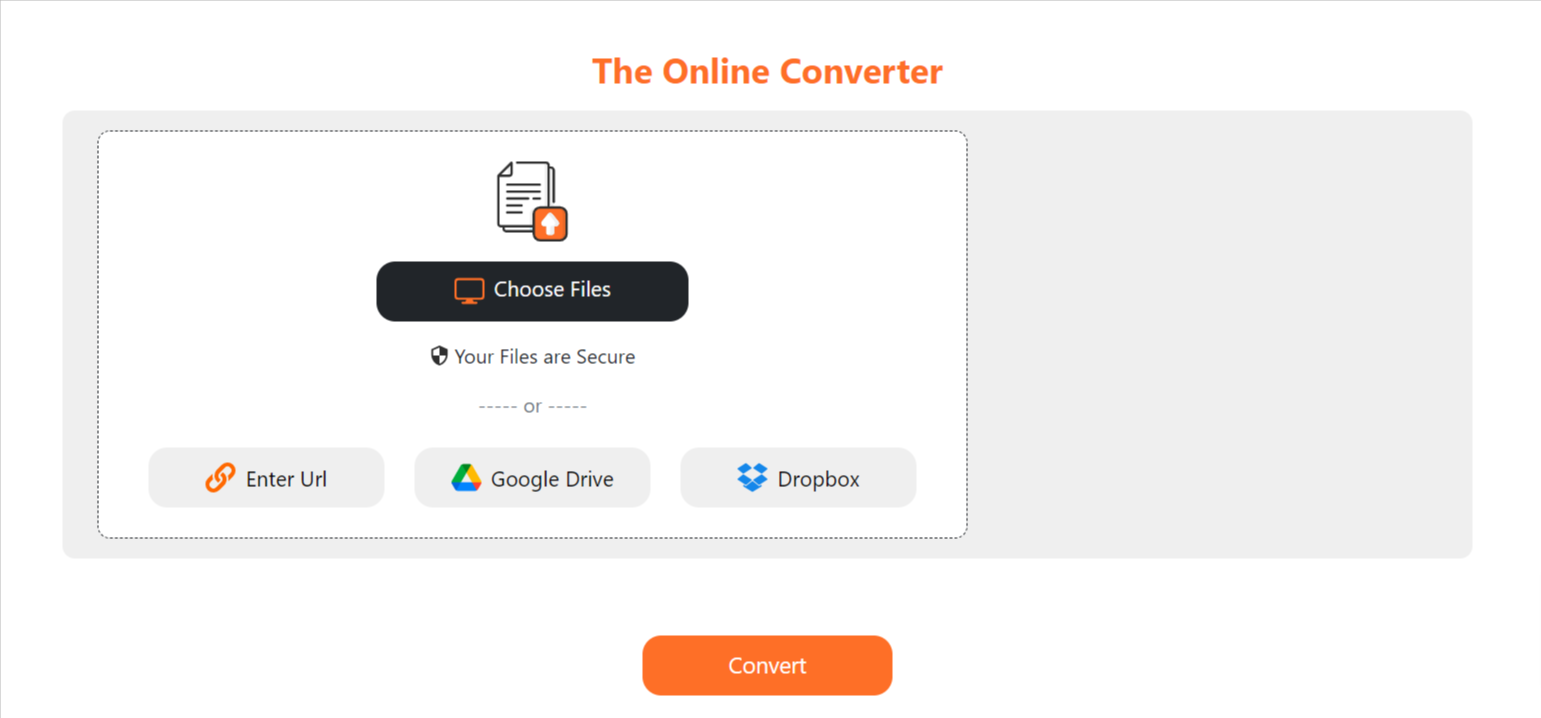 Theonlineconverter.com screenshot