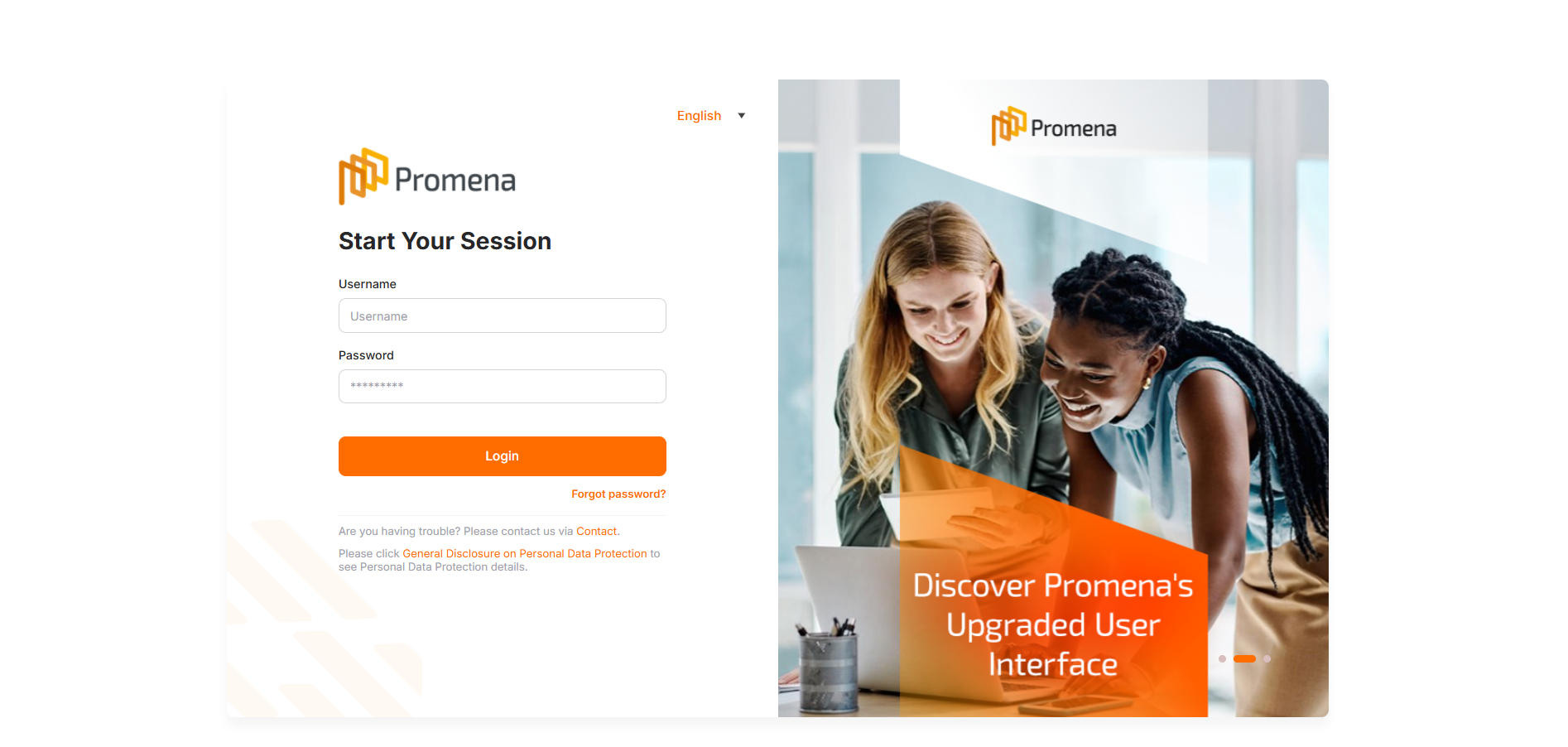 Promena screenshot