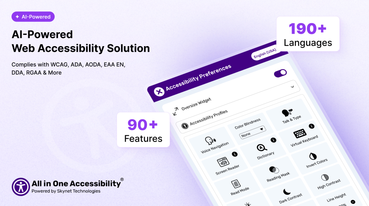 All in One Accessibility screenshot