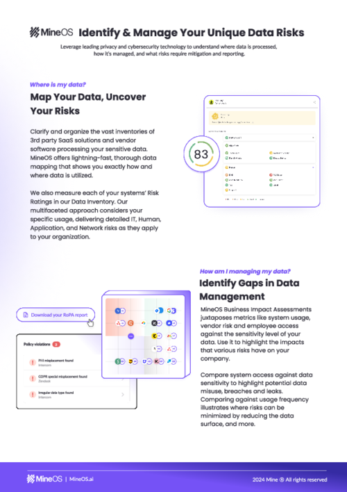 MineOS: Assess your unique Data Risks