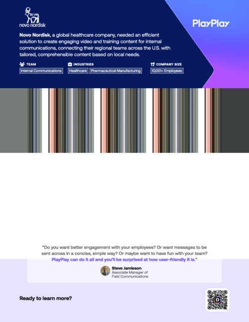 How Novo Nordisk is Boosting Internal Engagement with Impactful Video Communications