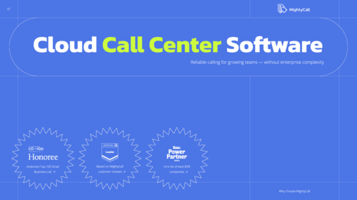 Why Choose MightyCall Call Center