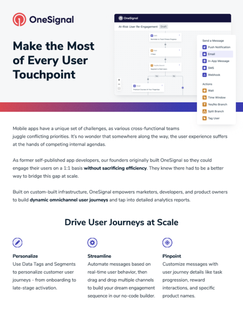 OneSignal Journeys: Make the Most of Every User Touchpoint