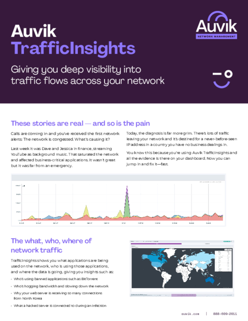 Auvik Traffic Insights