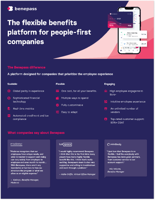 Benepass One Pager