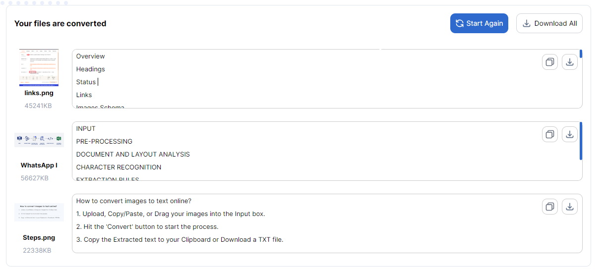 Picturetotext info screenshot 1