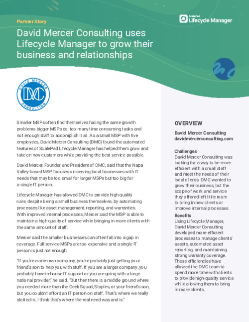 David Mercer Consulting uses Lifecycle Manager to grow their business and relationships
