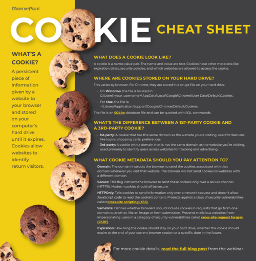 Cookie Cheat Sheet