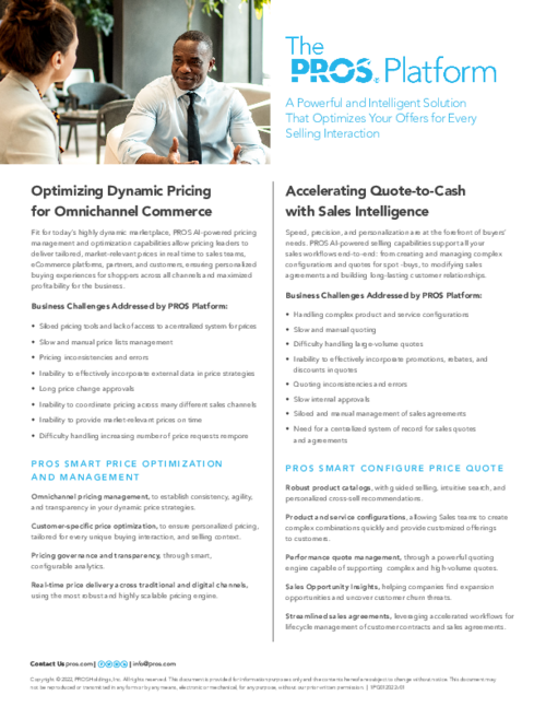 PROS Reviews 2026: Details, Pricing, & Features | G2