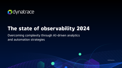 The state of observability 2024 - Overcoming complexity through AI-driven analytics  and automation strategies
