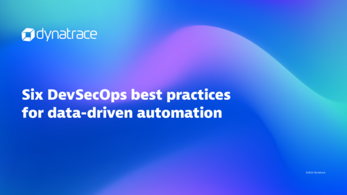 Six DevSecOps best practices for data-driven automation