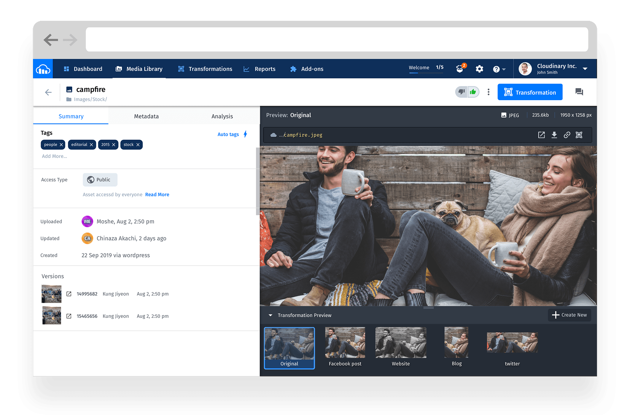 Cloudinary Digital Asset Management Product Overview – ANHVI