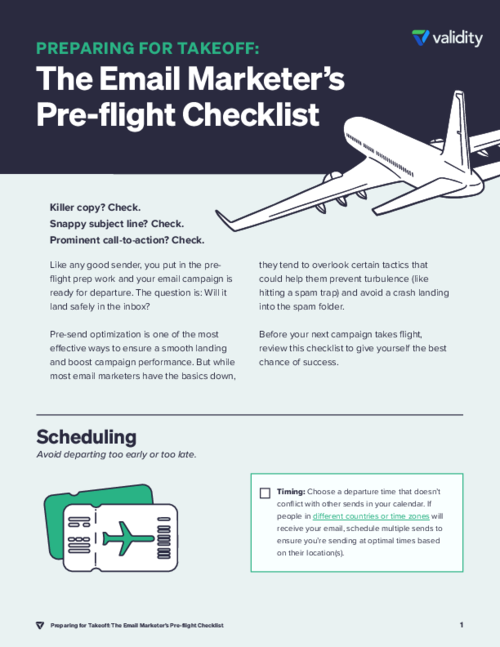 Preparing for Takeoff: The Email Marketer's Pre-Flight Checklist