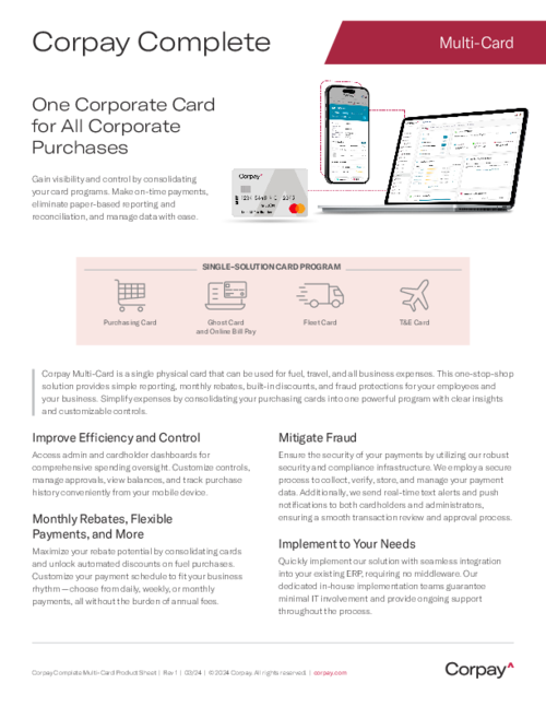 Corpay Complete - Multi-Card Module