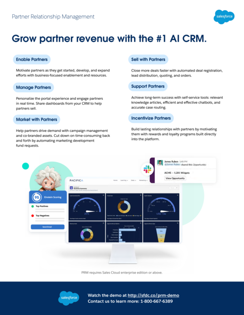 Salesforce PRM Data Sheet