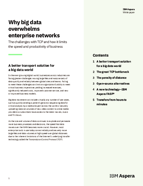 Why big data overwhelms enterprise networks