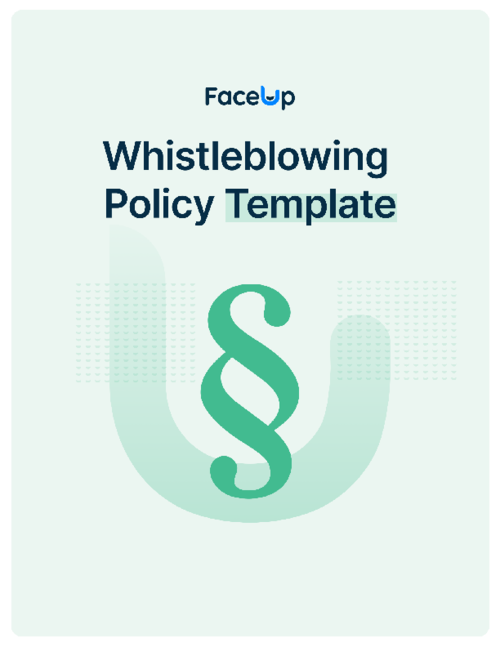 Whistleblowing policy template