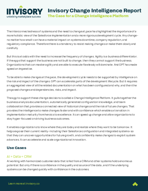 Industry Analyst report on Change Intelligence Platforms