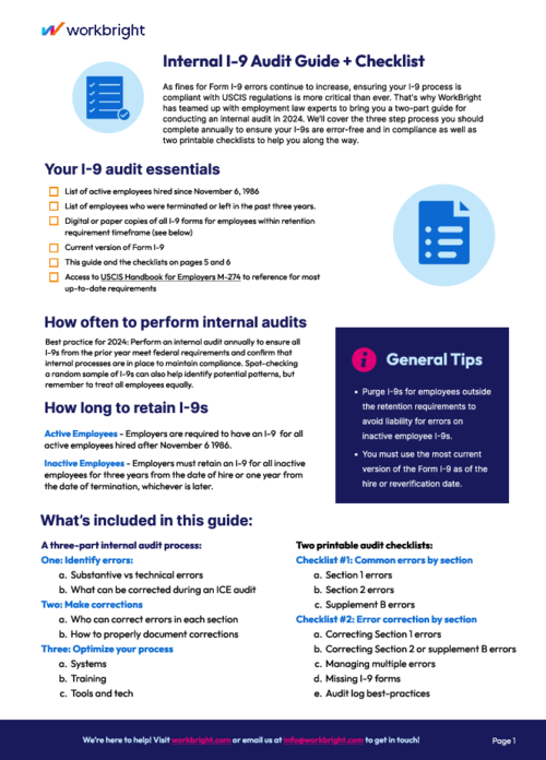 I-9 Audit Made Simple:Your Go-To Guide & Checklist