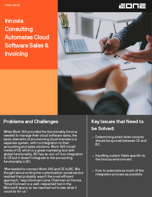 Innovia Consulting Automates Cloud Software Sales & Invoicing