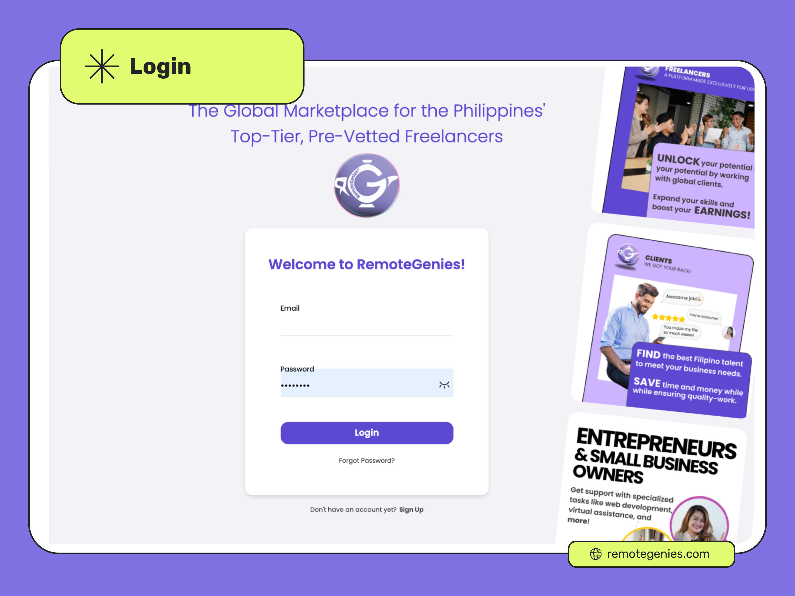 RemoteGenies screenshot
