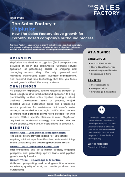 Shipfusion Case Study