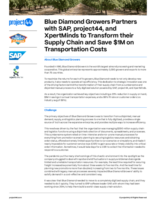 Blue Diamond Case Study