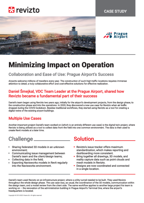 How Prague Airport Soared to New Heights with Revizto