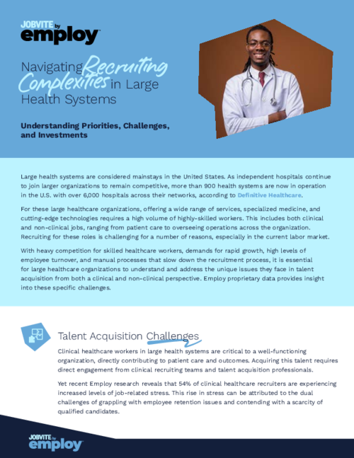 Navigating Recruiting Complexities in Large Health Systems