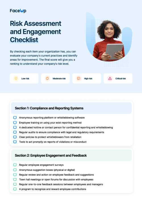 Risk Assessment and Engagement Checklist