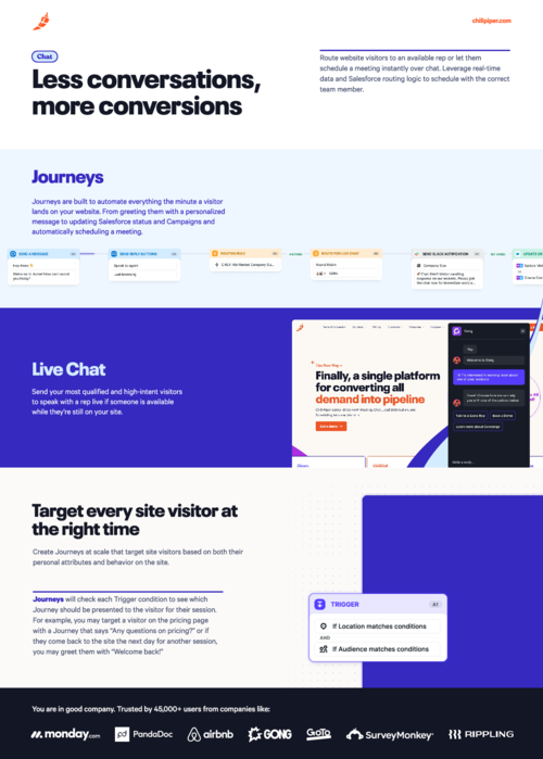 Chili Piper Chat Solution Brief