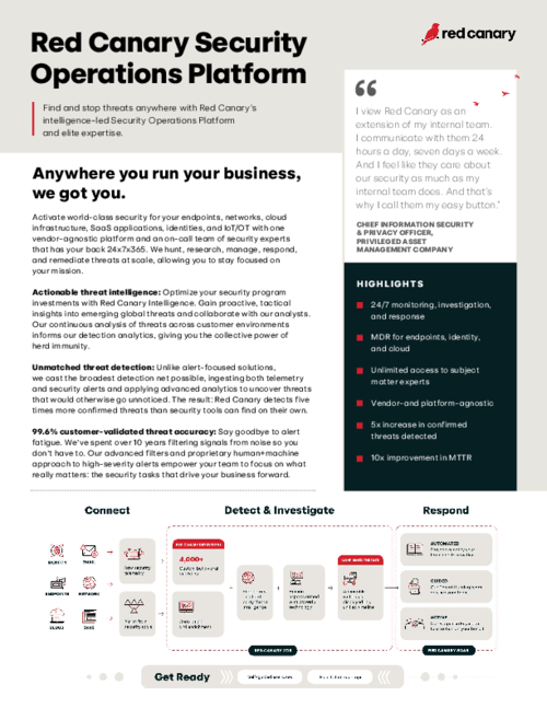 Red Canary Managed Detection & Response