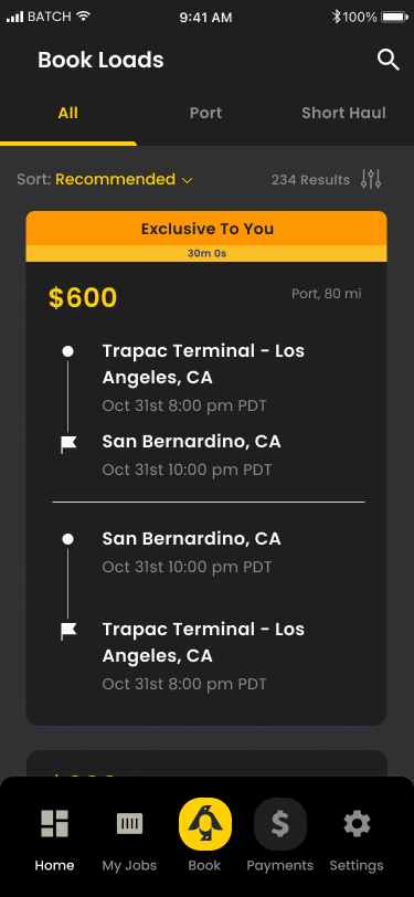 BATCH Freight screenshot