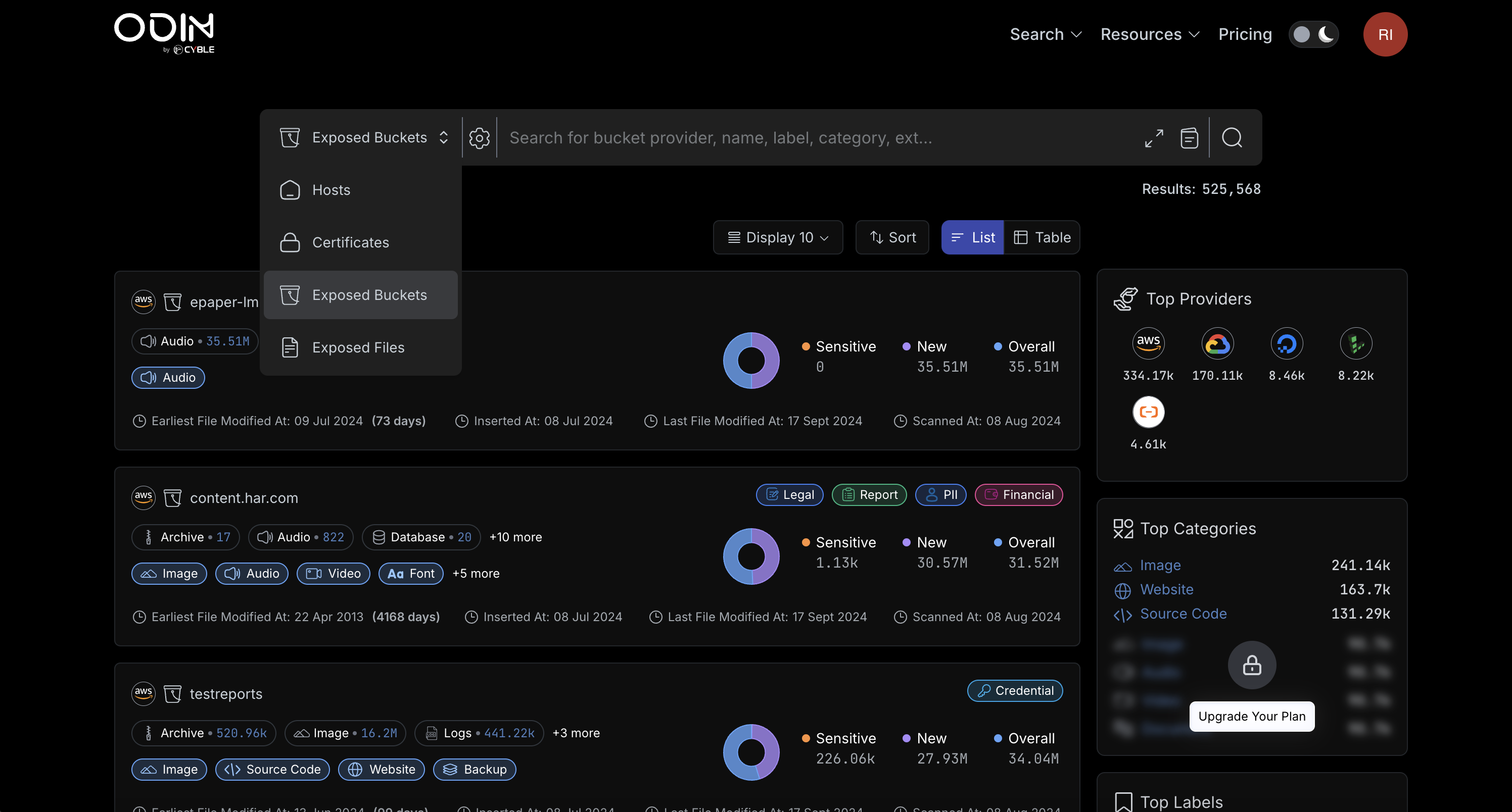 Odin by Cyble screenshot