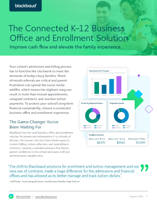 The Connected K-12 Business Office and Enrollment Solution