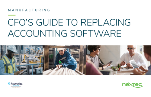 CFOs Guide to Replacing Accounting Software - Manufacturing