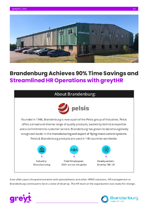 Brandenburg Achieves 90% Time Savings and Streamlined HR Operations with greytHR
