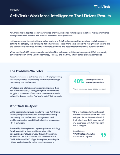 ActivTrak Overview