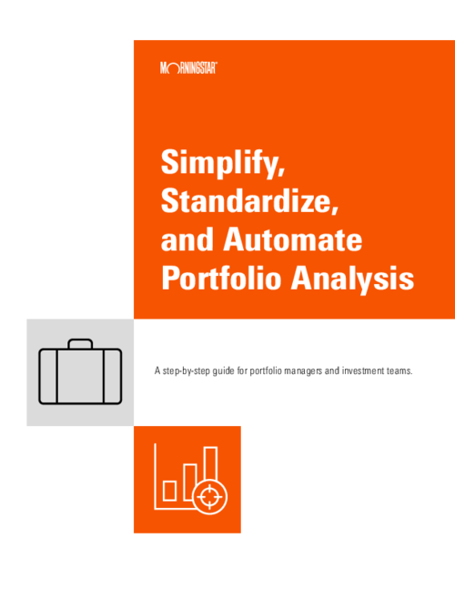 Simplify, Standardize and Automate Portfolio Analysis