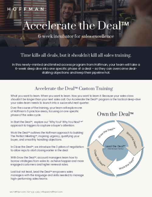 Accelerate the Deal™ Program Overview