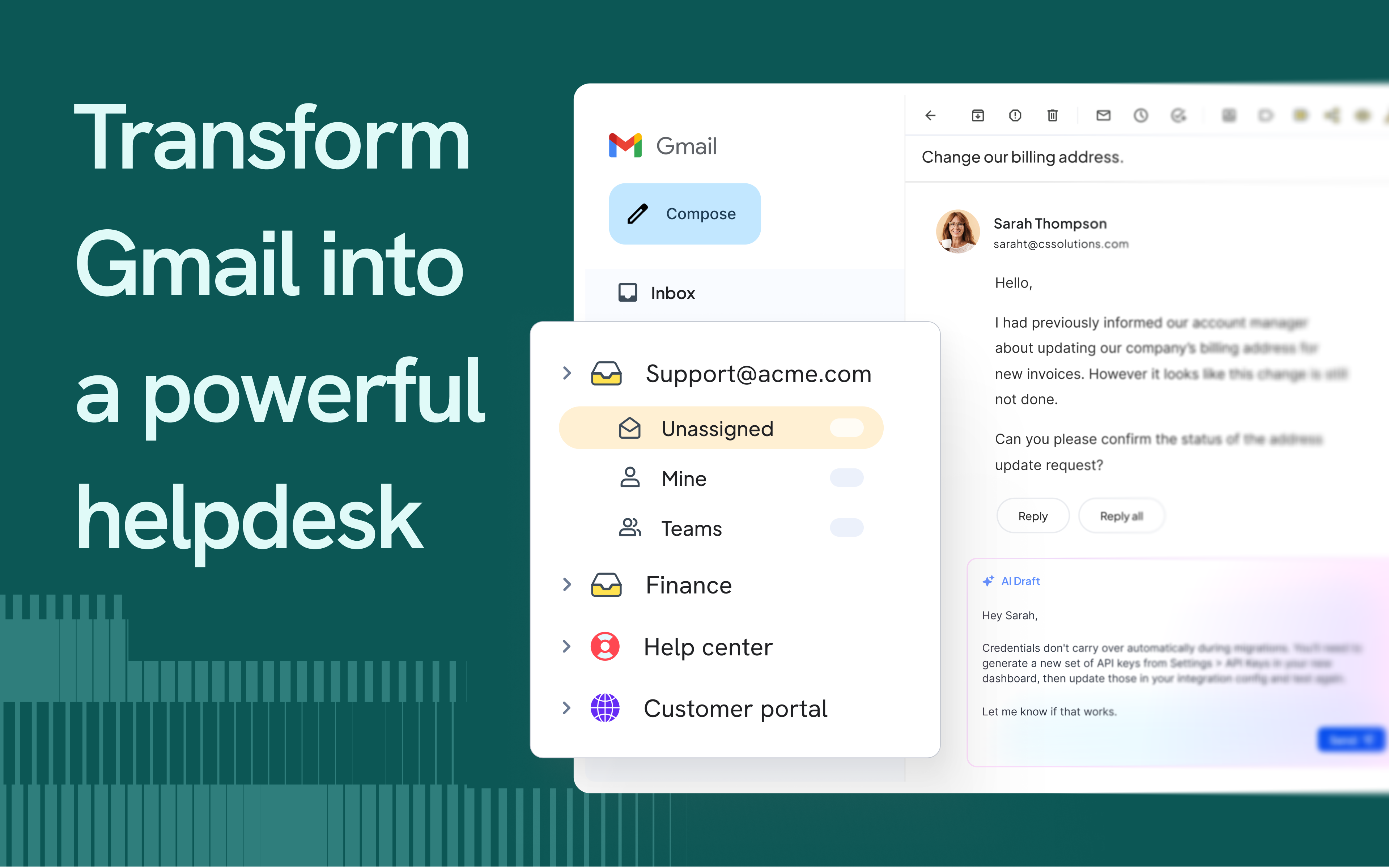 Hiver in Gmail screenshot