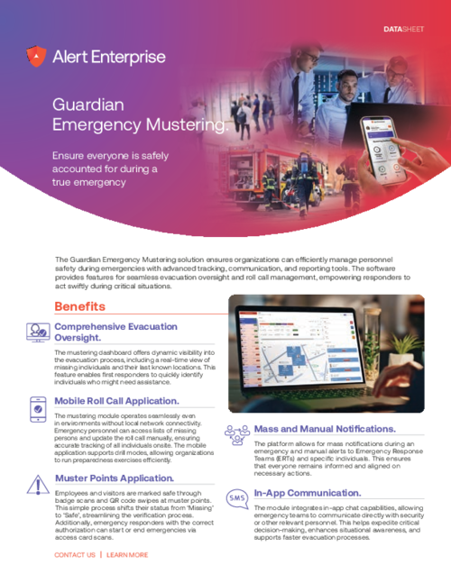 Guardian Emergency Mustering