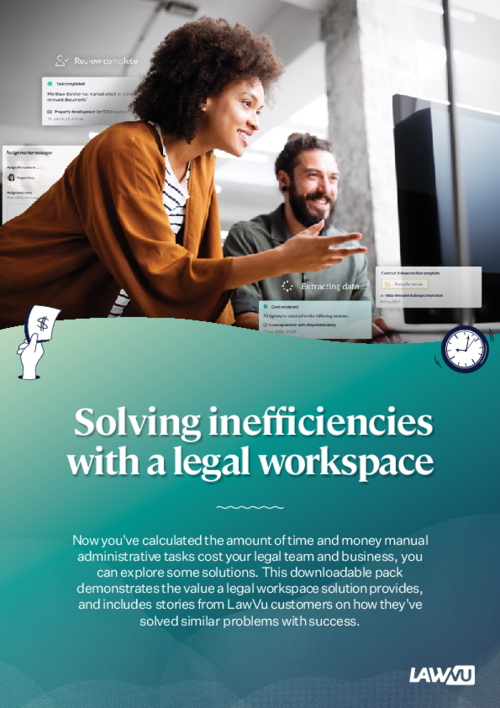 Solving inefficiencies with a legal workspace